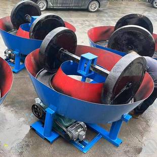厂家供型电碾子碾金机选矿设备湿速碾机1200型减金机小金属矿混汞