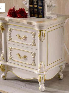 欧大理石式电视柜法实木雕花茶几组美式客合厅式橡木家具90287边