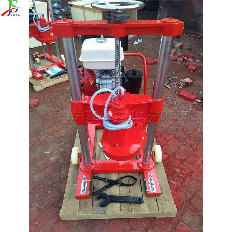 RES手推式混凝钻孔机施建筑工钻眼取芯机油沥青土路面汽凿孔机