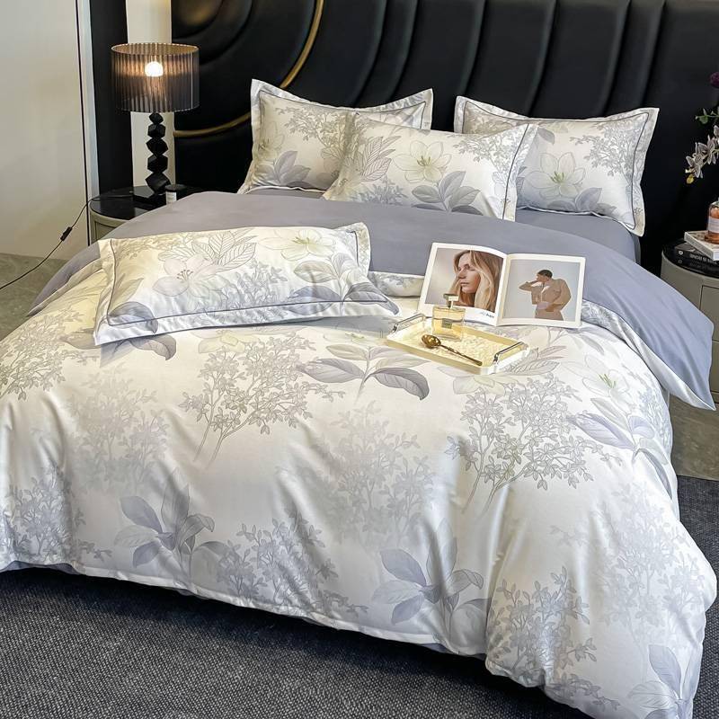 类母婴级冰丝四件套水洗真丝套单天被丝床三件套夏凉JNs4jBtz被用