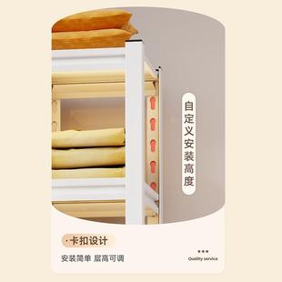 置物架落地角钢挂衣架房铁艺多层用货 衣柜简易租ILA卧室家用组装