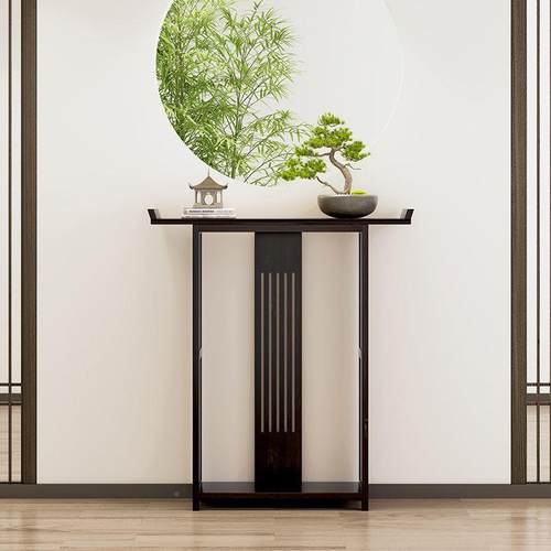 中式玄具关桌靠墙窄条桌中式简L约条婚礼桌案子道订婚复新古小桌