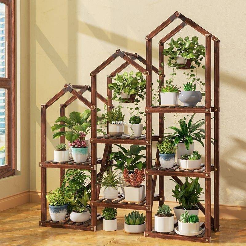 多肉花盆置5物ABP架花架阳花台202客新款植物摆放架造型架子厅落
