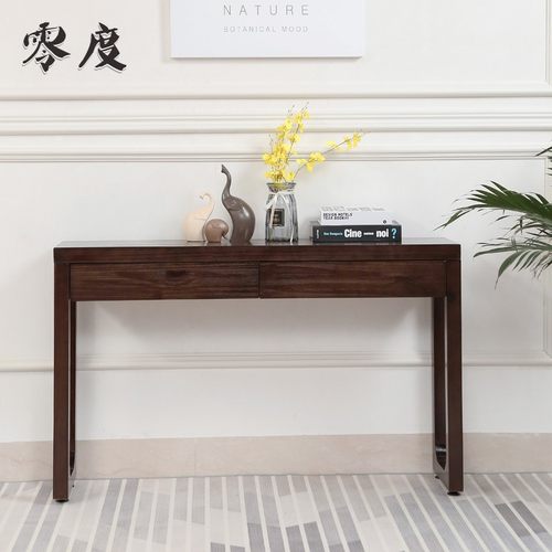 北欧简约新中式桌隔断端景台家用沙发背几条案供吧柜