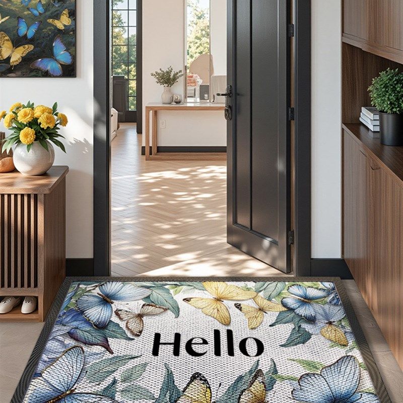 地垫入户门垫高级玄关门口除尘耐脏防滑脚垫子卡通弹力丝耐磨地毯,居家布艺,入户地垫,淘宝优惠券,粉丝福利购,淘宝优惠卷