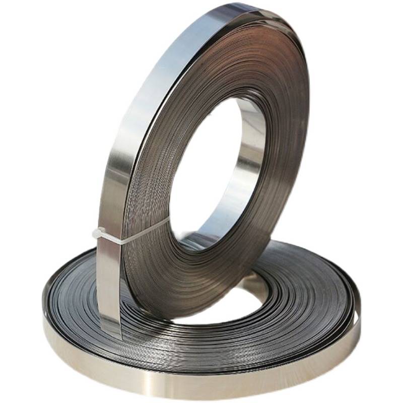 速发304不锈钢打包带铁皮316不锈钢片钢带捆绑长条轧带弹簧板卷带