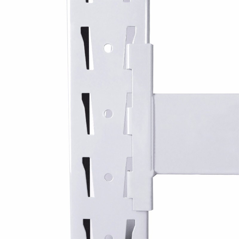 普伟 仓储货架服装多层收纳货架白色 货架仓储仓库置物架库房钢制