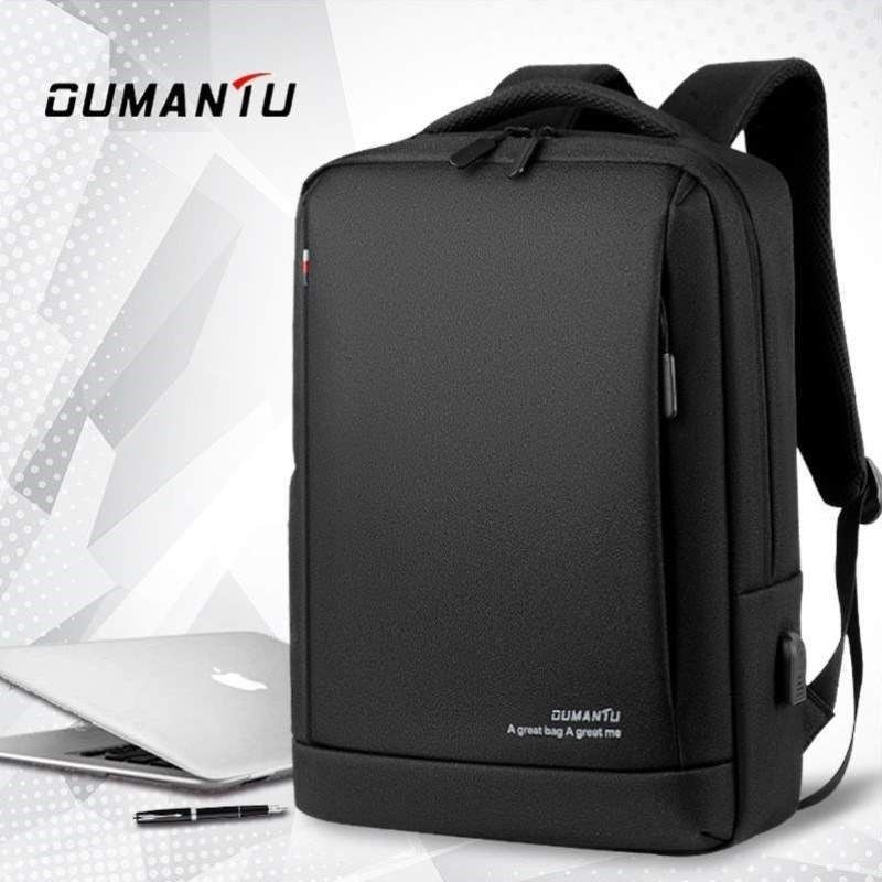 电脑包女士双肩休闲包潮流背包公务包男商务时尚书包防水双肩学生