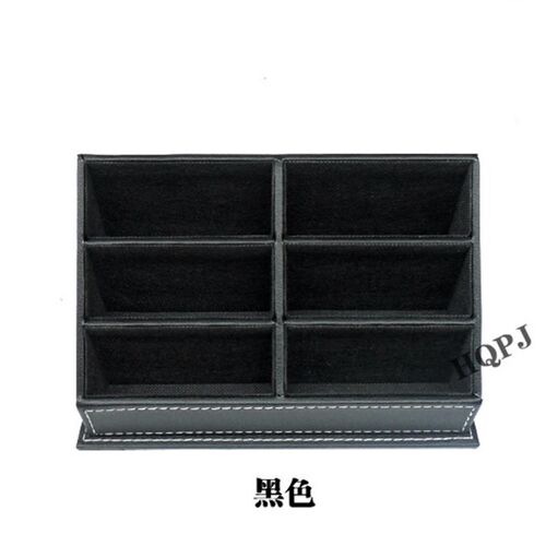 大容量名片架名片座名片盒皮质桌面卡片收纳商务售楼前台高端定做