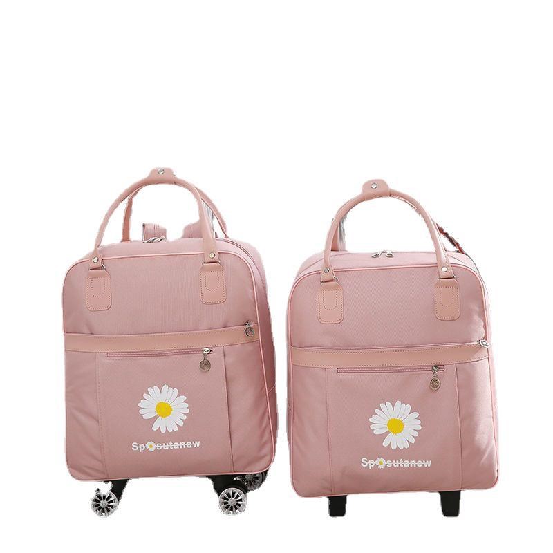 新款可登机万向轮拉杆箱女行李包短途旅游轻便手提可背万向轮拉杆