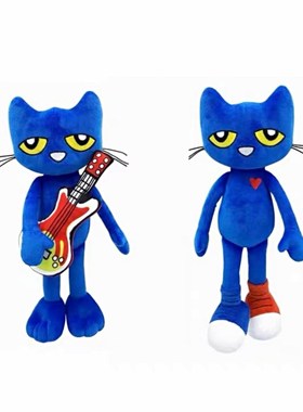 包邮!好货!25美元!绘本玩偶皮特猫Pete猫安抚毛绒玩具儿童礼物