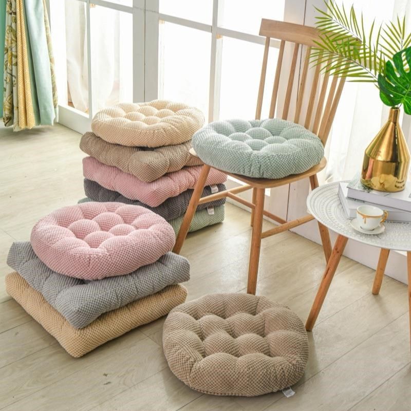 蒲团坐垫加厚毛绒圆形飘窗榻榻米久坐地板打坐地上方形屁垫椅子垫