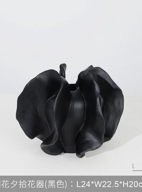 餐厅简约客厅茶几法式干花瓶花器售楼处展厅酒店大堂摆件软装饰品