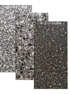 水磨石瓷砖600x120r0柔光精雕客厅地砖餐厅服装店奶茶店防滑大板