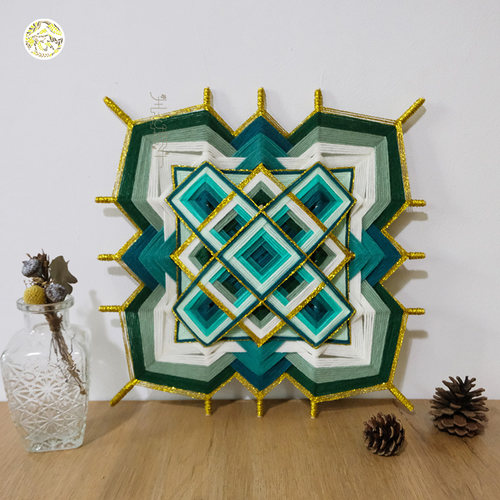 梵丨绕线曼达拉 手工编织diy材料包 毛线制作设计ins风壁挂件家饰