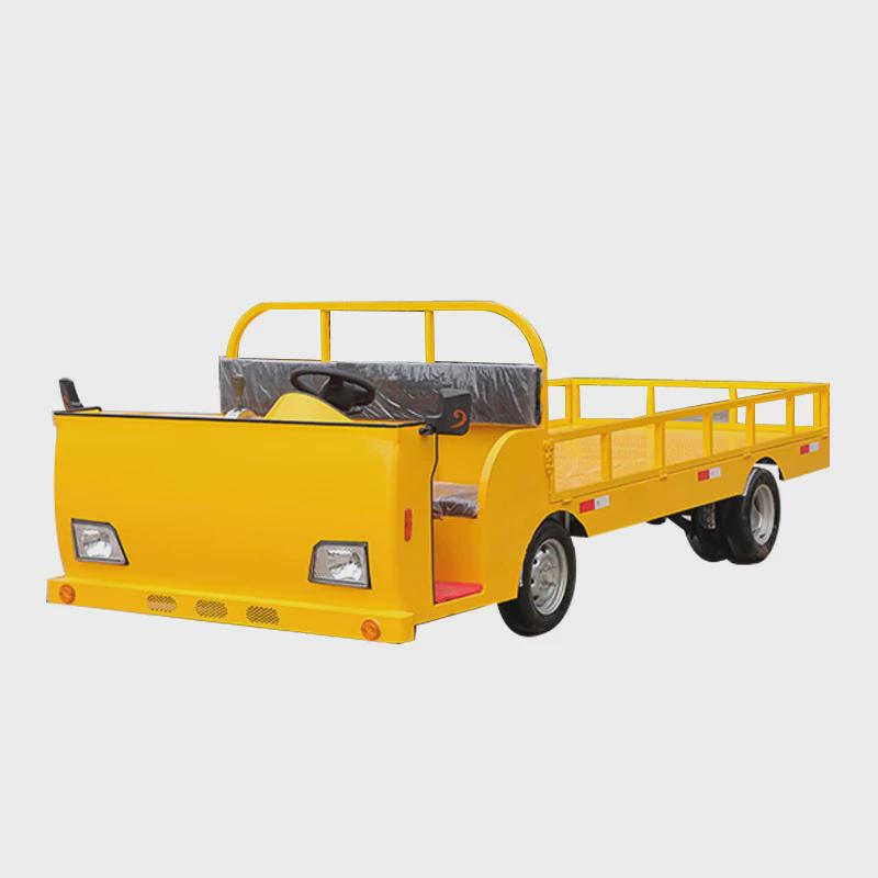 敏雅厂家电动平板四轮车厂区仓库运输车牵引拖车电动四轮货车