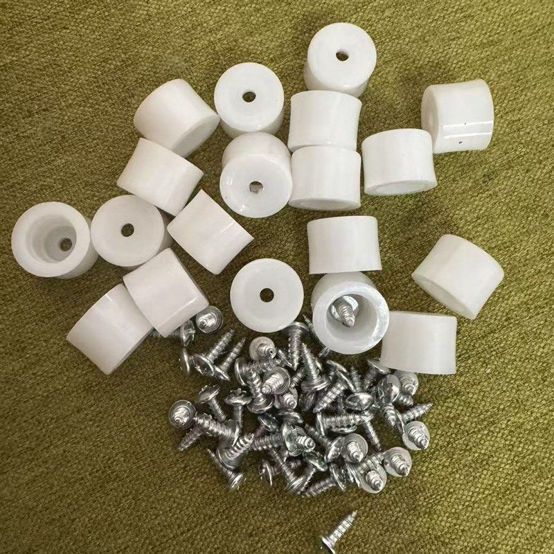 铝框导轨跑台圆机定位胶粒胶塞椭圆机配件网框定位塑料胶粒印花厂