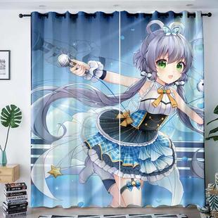 八重樱雪初音男女生宿舍卧室全遮光动漫窗帘 初音未来周边二次元