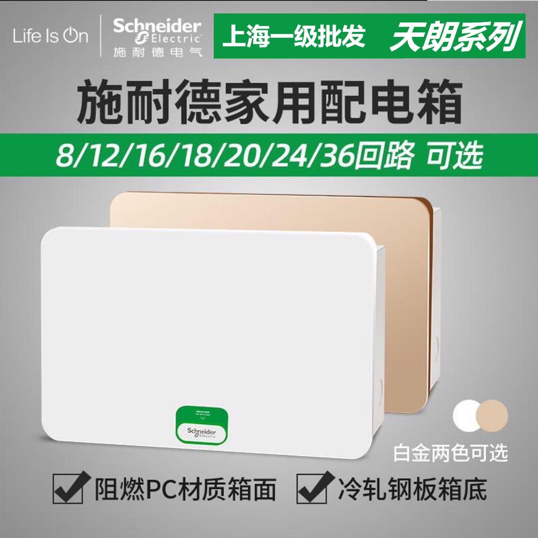 施耐德强电箱天朗暗装12/16/20/24/36位回路空开家用配电箱布线箱
