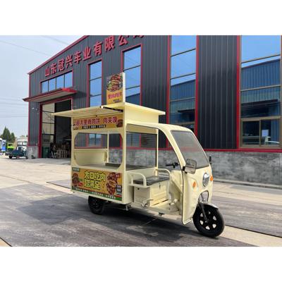 多功能电动三轮小吃车商用夜市摆摊餐车烧烤里脊肉饼车售卖早餐车