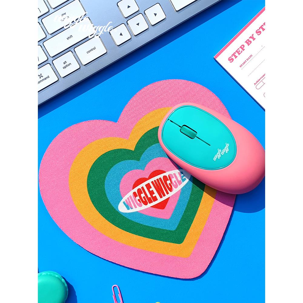 Wiggle Wiggle无线鼠标沉默的女孩可爱硅胶减压便携式办公笔记本