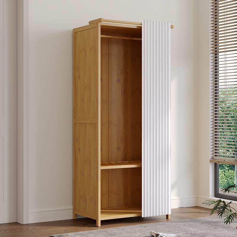 结实耐用柜子布楠竹衣柜子简易衣柜卧室家用简易组装出租房用衣橱