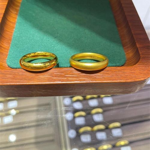 金包银泥鳅背古法戒指男女款素圈时尚光圈对戒送男生日情人礼首饰