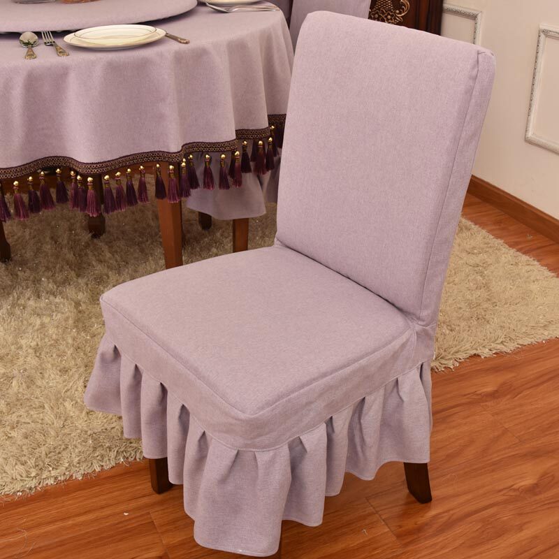 简约餐椅布套椅套家用板凳套子餐椅套罩座椅套布T艺椅子套连体定