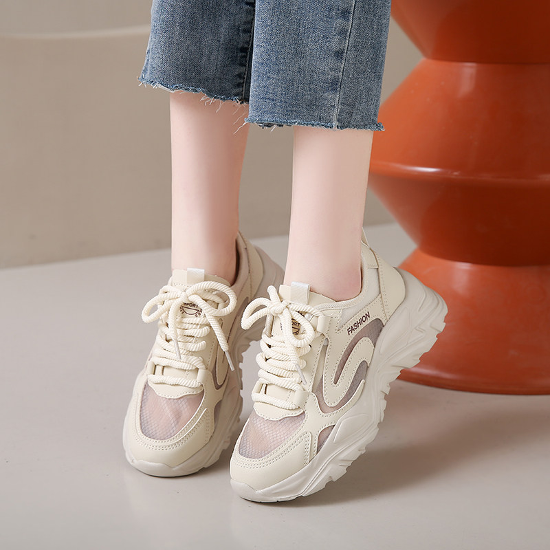 镂空网面运动鞋女夏季大码41一43透气老爹鞋2025爆款孕妇网鞋超轻,女鞋,网面鞋,淘宝优惠券,粉丝福利购,淘宝优惠卷