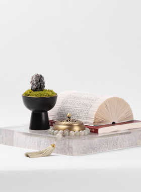 现代新中式创意折纸艺摆件样板间客厅售楼处隔断层装饰品套装搭配