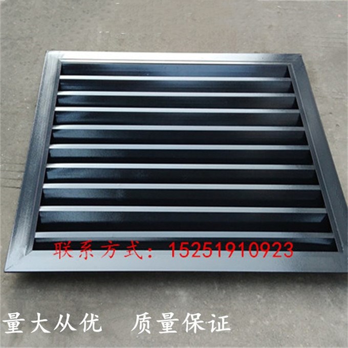 黑色灰色咖啡棕色铝合金定做防雨百叶出风回通风口吊顶天花百叶窗