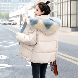 羽绒棉服女短款2024冬季新款时尚洋气宽松加厚保暖棉Y衣小个子棉