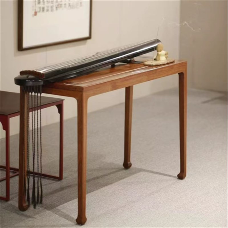 【知泉堂古琴社】经典明式红木琴桌老挝花梨便携琴桌