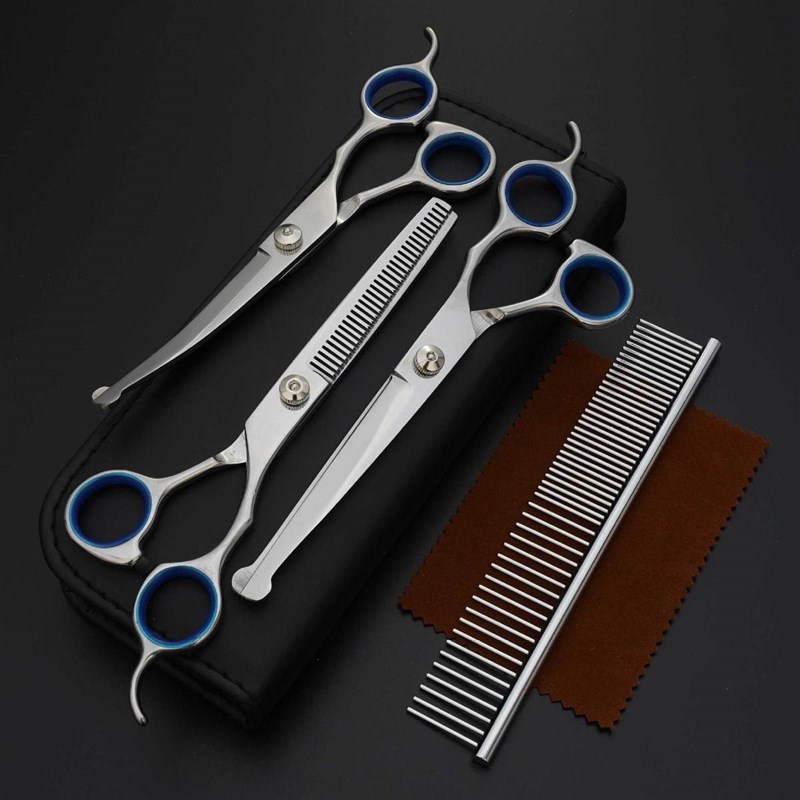 新品宠物剪刀美发剪6-7寸宠物剪刀厂家宠物用品美容套装