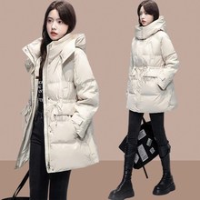 中长款羽绒服棉服女款2025新款爆款小个子面包R服冬季加厚外套大