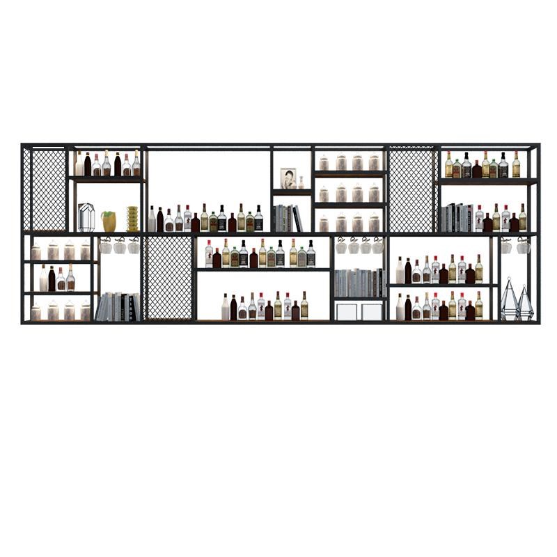 酒架置物架酒柜壁挂红酒柜展示架吧台挂墙墙上置物架工业风收纳架
