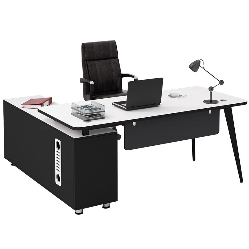 电脑办公桌简约现代总裁大班台单人主管经理桌大气商用办公室