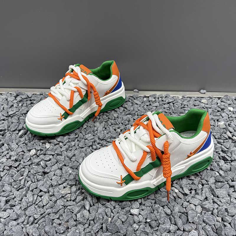 男鞋2025夏季新款休闲鞋厚底百搭运动鞋男士增高男款透气时尚板鞋