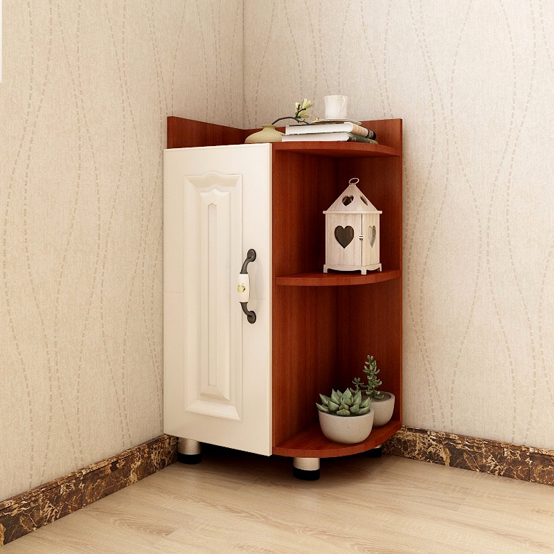 客厅墙角柜卧室角落沙发实木床小欧式拐角柜家居美式转角置物架