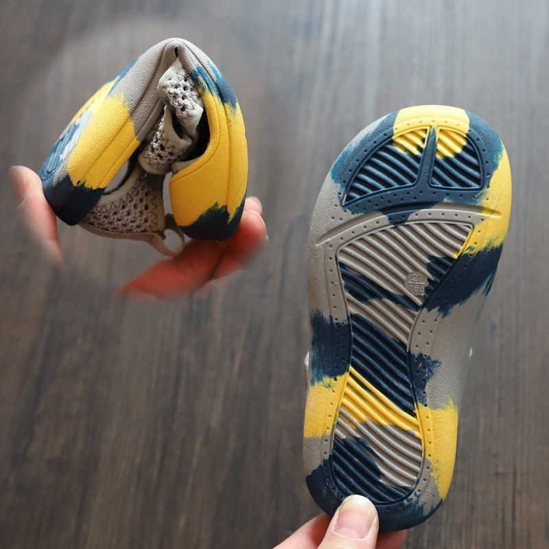 男童包头凉鞋夏季儿童镂空网鞋透气网面幼儿园室内鞋迷彩宝宝鞋子