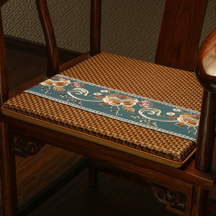 夏季红木沙发坐垫凉席垫透气椅子藤垫中式座垫椅子垫防滑椅垫