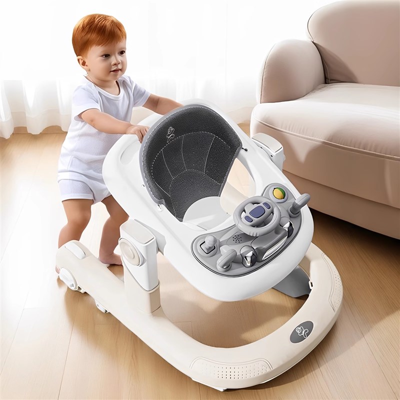 日式樱典婴儿学步车防o型腿婴6到18个月宝宝多功能儿童可折叠推车