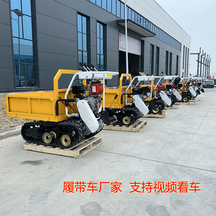 全地形农用履带运输车摩擦片转向爬坡王自卸爬山虎果园工地搬运车