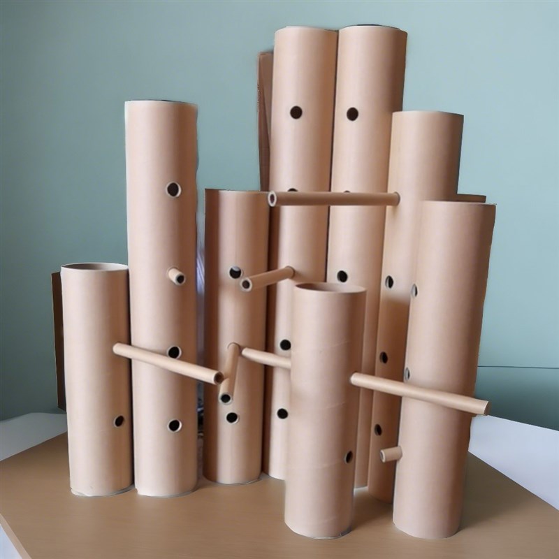 纸管圆筒花架儿童玩具