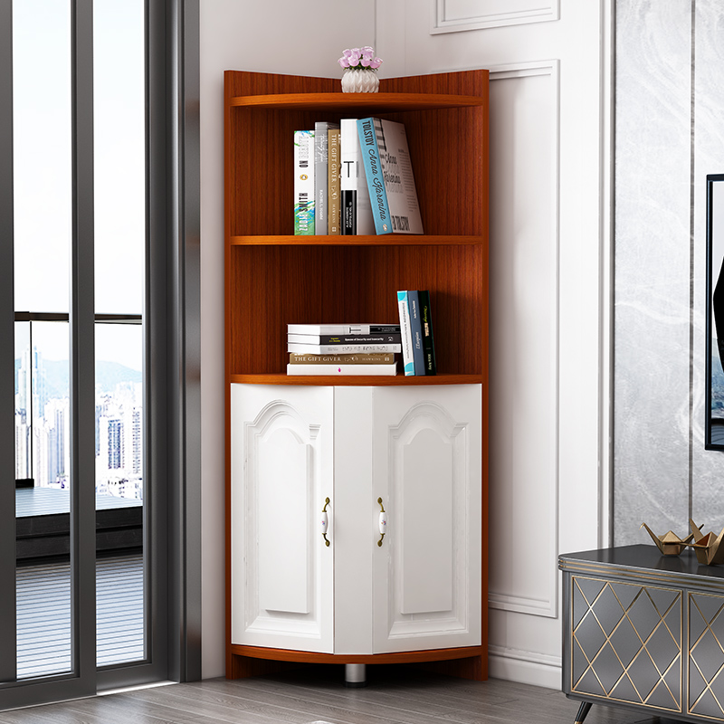 实木生态板客厅卧室阳台欧式三角柜墙角转角拐角落柜置物架储物柜