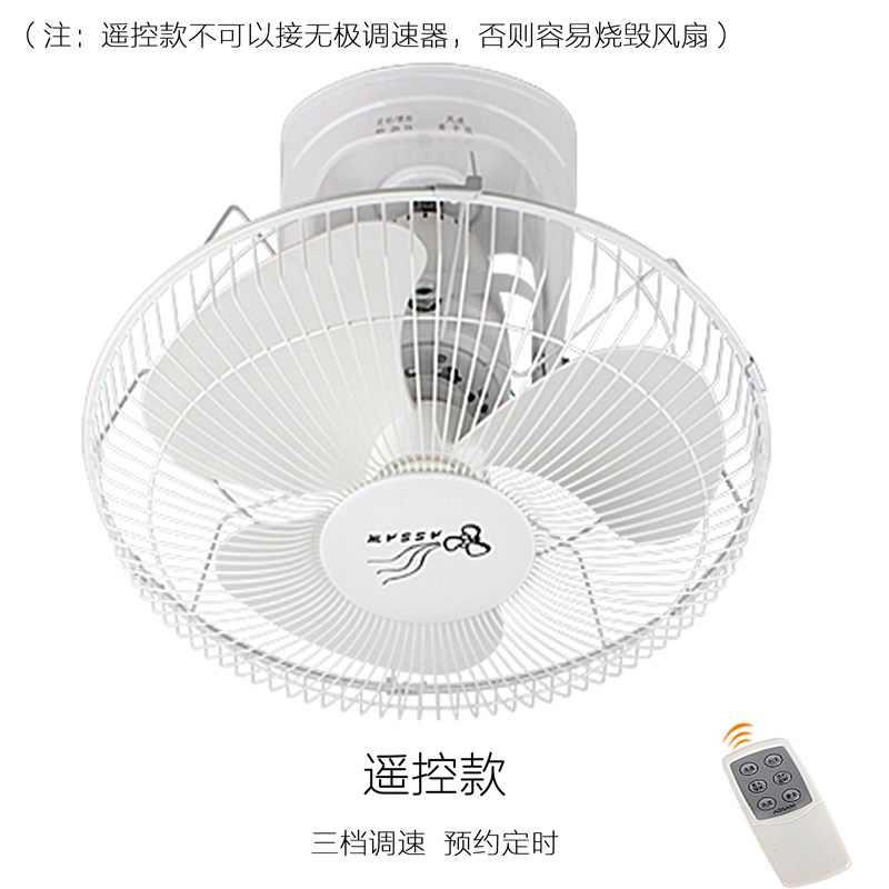 吸顶扇吊扇16寸12寸20寸宿舍工厂大功率风扇电器遥控摇头楼顶扇