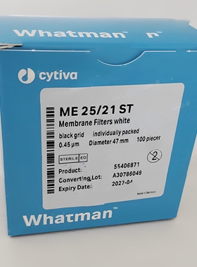 Whatman ME25/21膜片，0.45um，47mm，无菌 66191ME