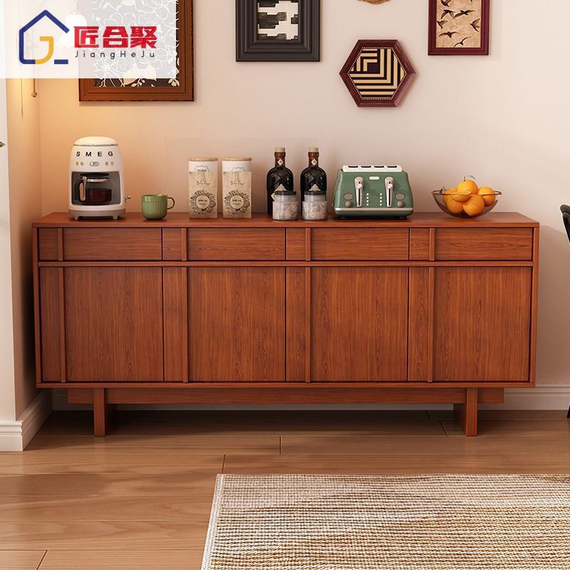 中古风实木餐边柜抽屉柜