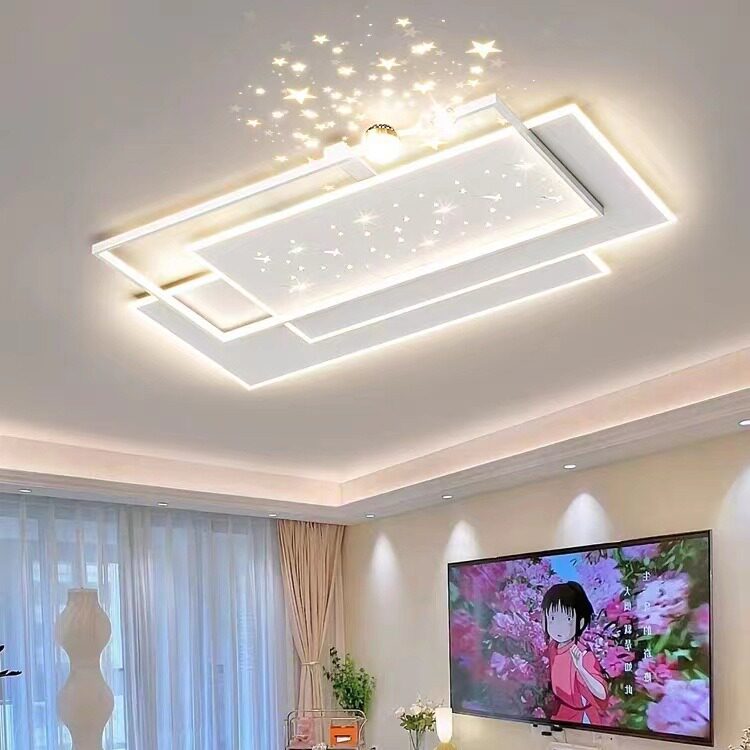 led新款客厅大灯简约现代大气轻奢流星雨星空卧室灯具组合套餐