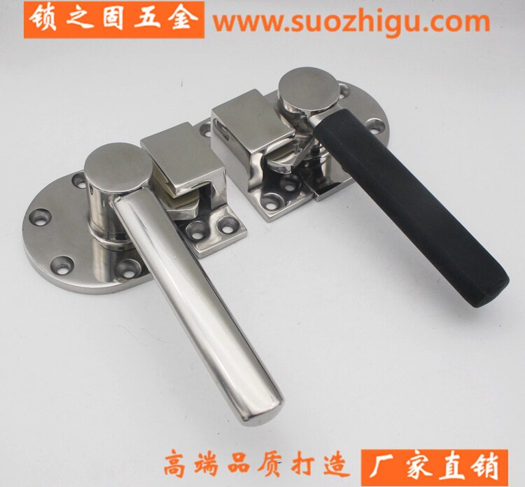 KL01G不锈钢把手海鲜柜蒸柜把手拉手 工业门锁SBJ401 402旋转把手